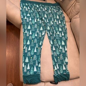 Little Sleepies Teal Tree Print Pajama Pants